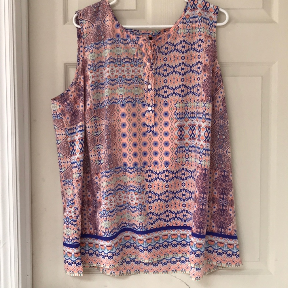 Talbots Sleeveless Blouse 3x